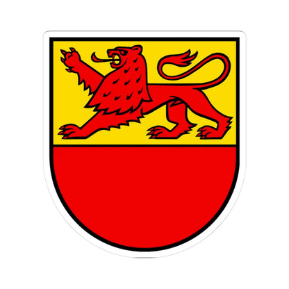 CHE Fahrwangen COA (Switzerland) (Coat of Arms) STICKER Vinyl Kiss-Cut Decal 3 Inch White - The Sticker Space