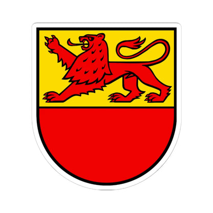 CHE Fahrwangen COA (Switzerland) (Coat of Arms) STICKER Vinyl Kiss-Cut Decal 6 Inch White - The Sticker Space