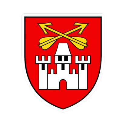 CHE Finhaut COA (Switzerland) (Coat of Arms) STICKER Vinyl Kiss-Cut Decal 2 Inch White - The Sticker Space