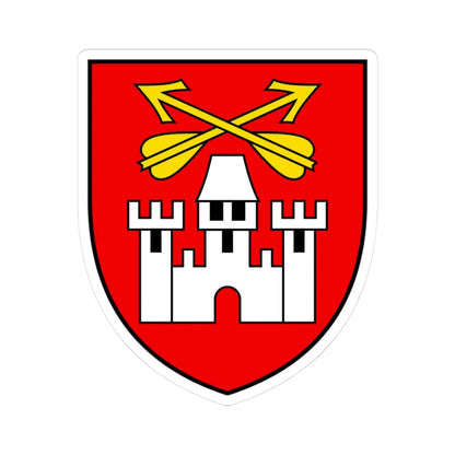 CHE Finhaut COA (Switzerland) (Coat of Arms) STICKER Vinyl Kiss-Cut Decal 3 Inch White - The Sticker Space