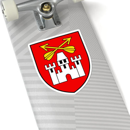 CHE Finhaut COA (Switzerland) (Coat of Arms) STICKER Vinyl Kiss-Cut Decal - The Sticker Space