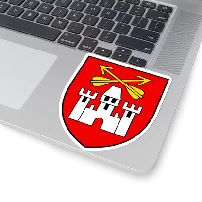 CHE Finhaut COA (Switzerland) (Coat of Arms) STICKER Vinyl Kiss-Cut Decal - The Sticker Space
