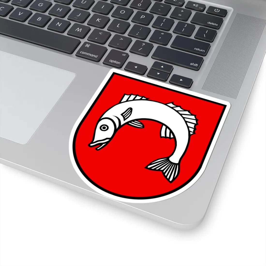 CHE Fischbach-Göslikon COA (Switzerland) (Coat of Arms) STICKER Vinyl Kiss-Cut Decal - The Sticker Space