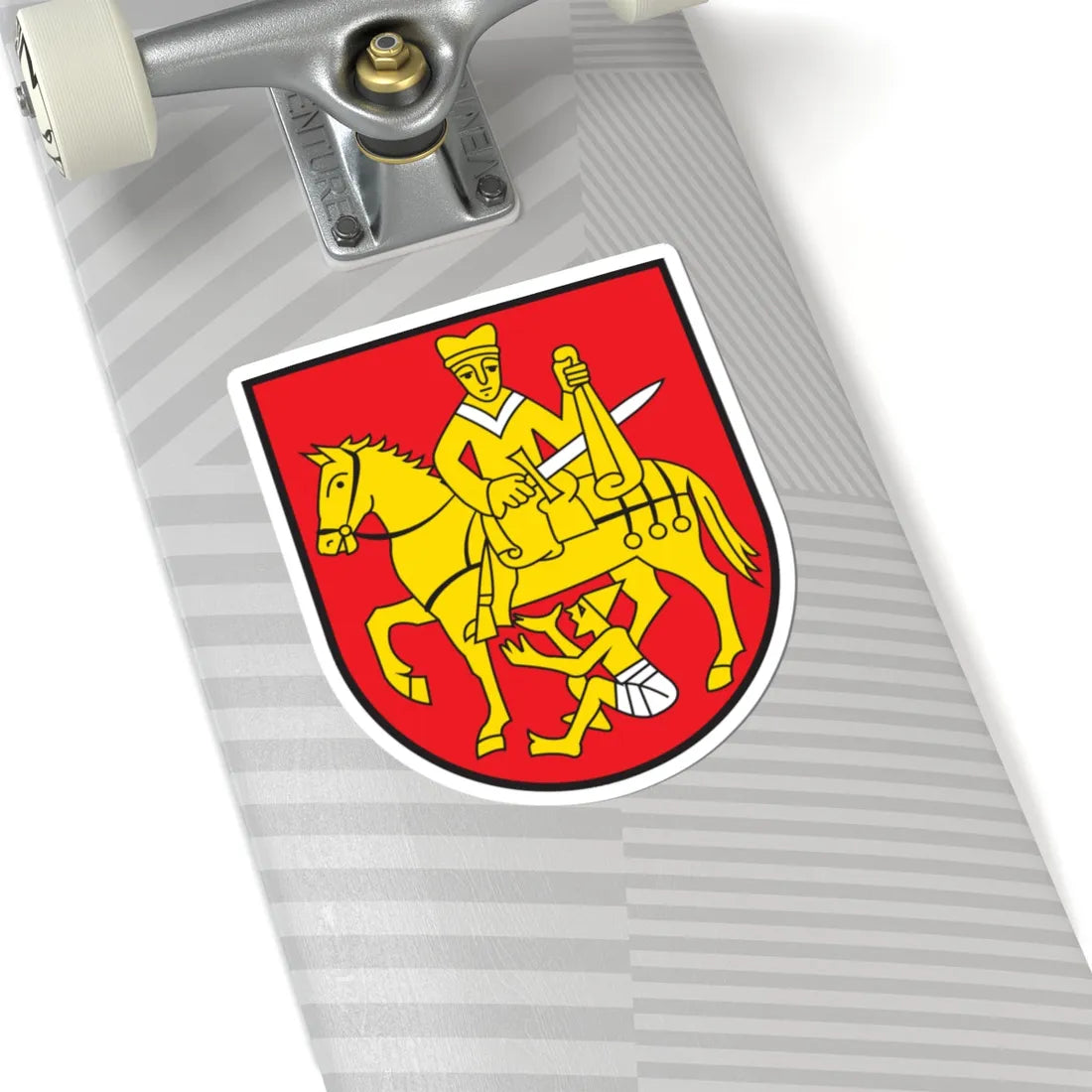 CHE Flims COA (Switzerland) (Coat of Arms) STICKER Vinyl Kiss-Cut Decal - The Sticker Space