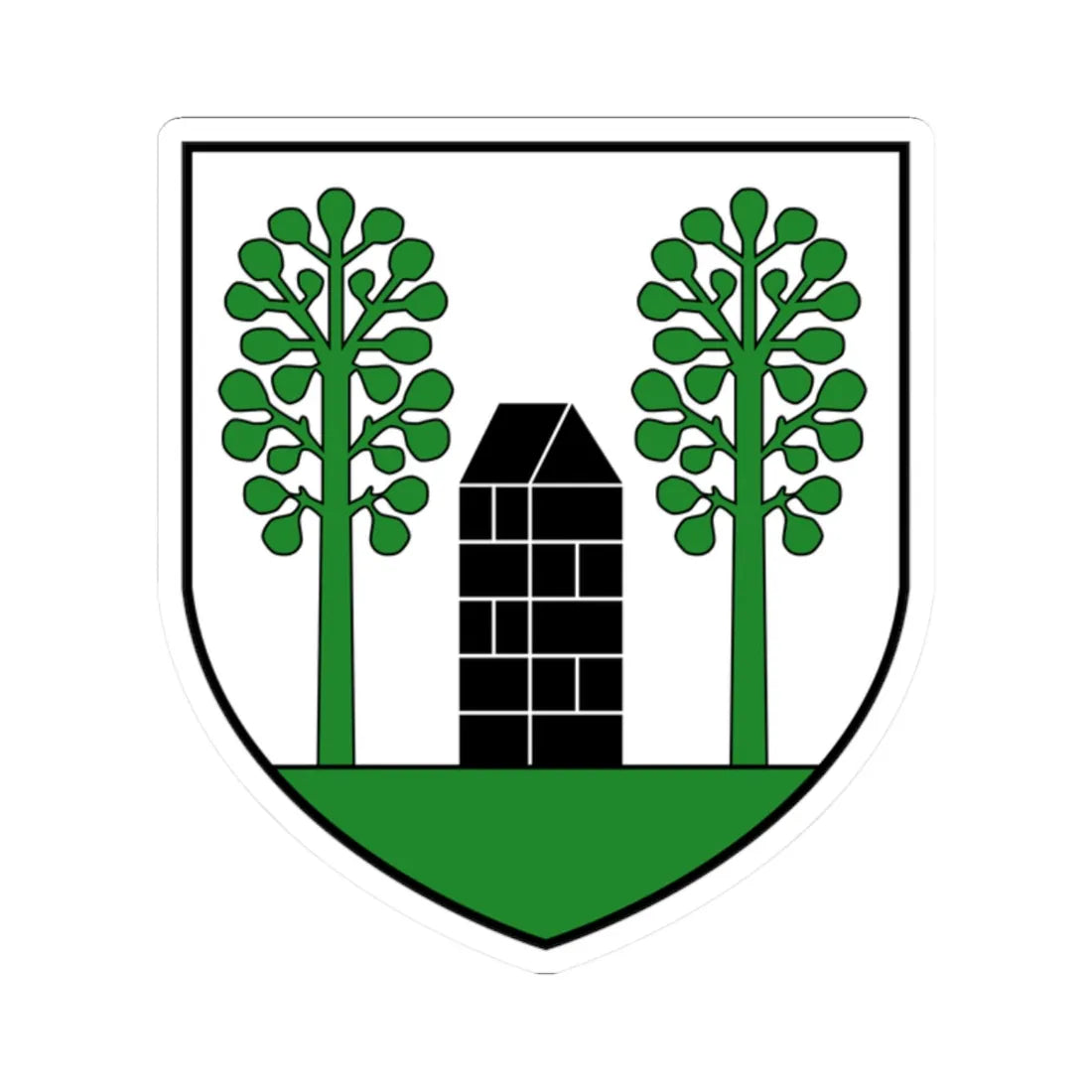 CHE Fräschels COA (Switzerland) (Coat of Arms) STICKER Vinyl Kiss-Cut Decal 2 Inch White - The Sticker Space