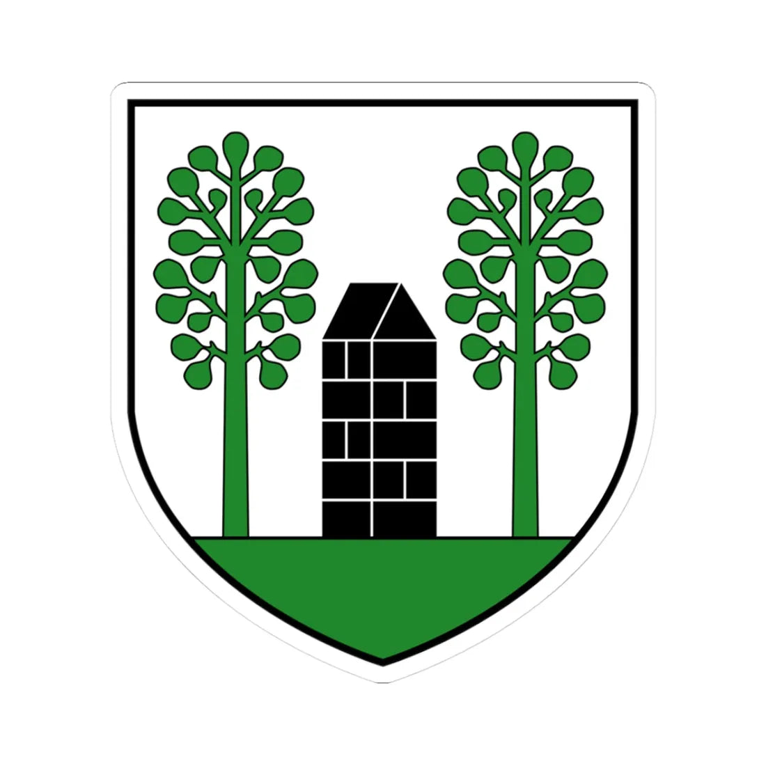 CHE Fräschels COA (Switzerland) (Coat of Arms) STICKER Vinyl Kiss-Cut Decal 3 Inch White - The Sticker Space