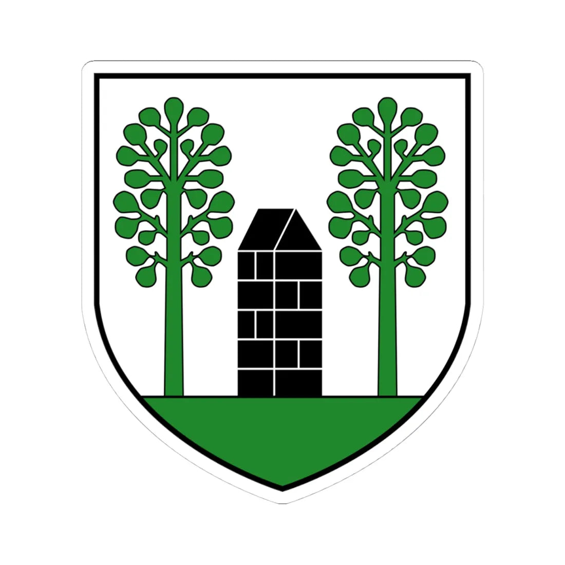 CHE Fräschels COA (Switzerland) (Coat of Arms) STICKER Vinyl Kiss-Cut Decal 4 Inch White - The Sticker Space