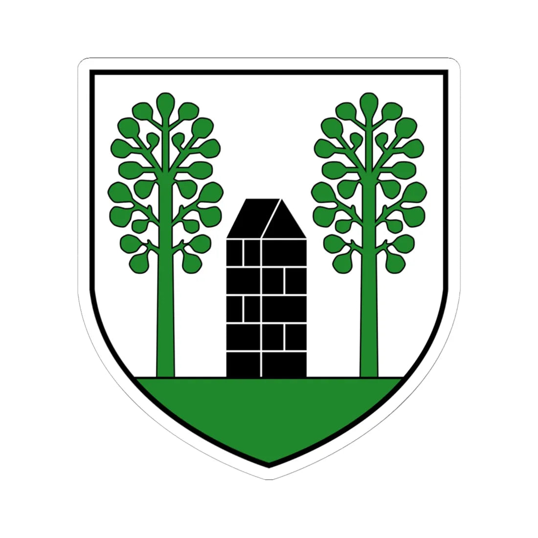 CHE Fräschels COA (Switzerland) (Coat of Arms) STICKER Vinyl Kiss-Cut Decal 6 Inch White - The Sticker Space