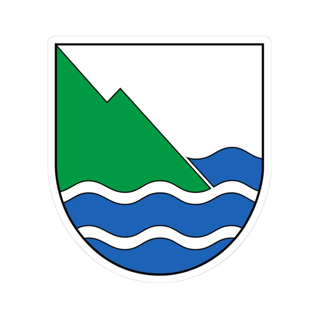 CHE Gambarogno TI COA (Switzerland) (Coat of Arms) STICKER Vinyl Kiss-Cut Decal 3 Inch White - The Sticker Space