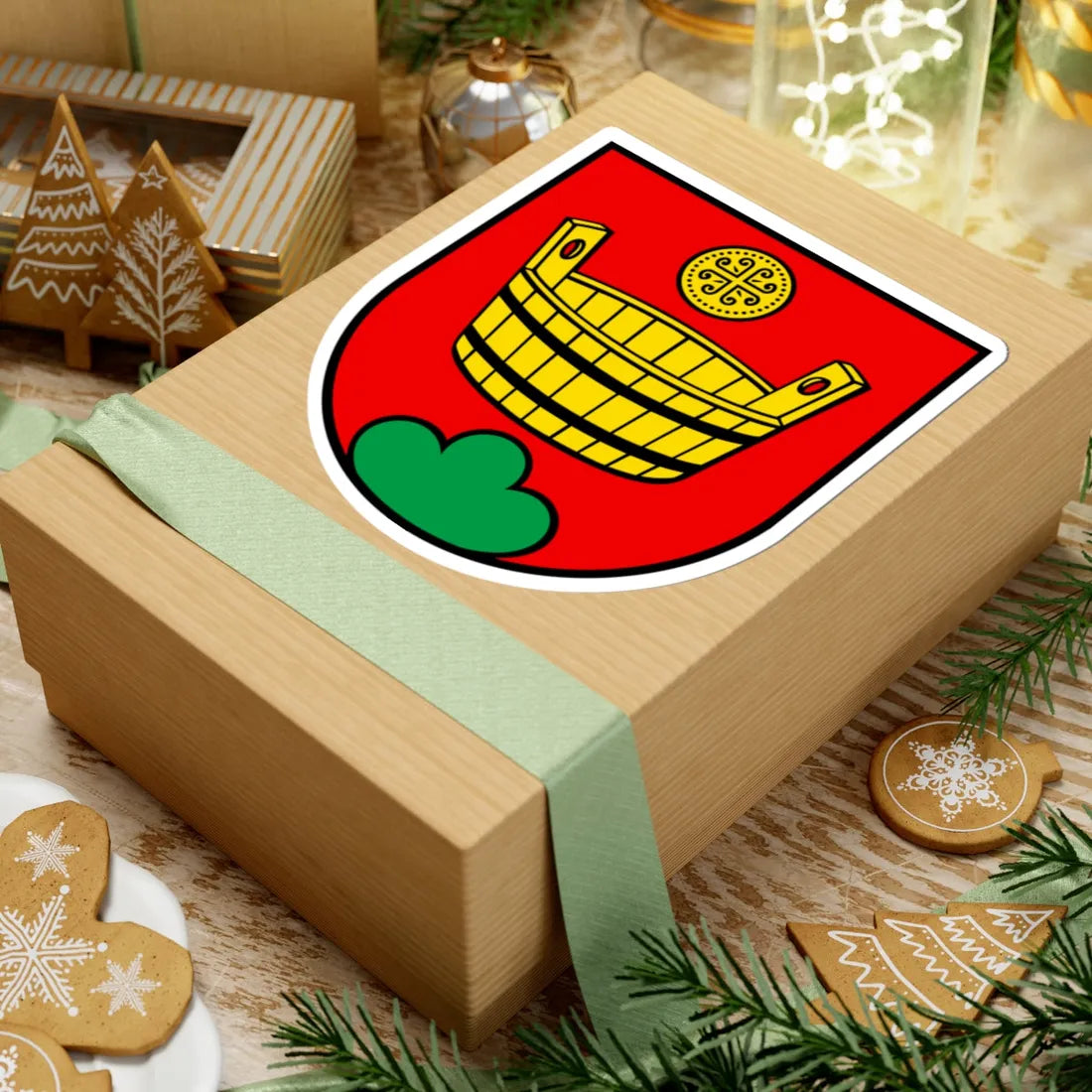 CHE Geltwil COA (Switzerland) (Coat of Arms) STICKER Vinyl Kiss-Cut Decal - The Sticker Space