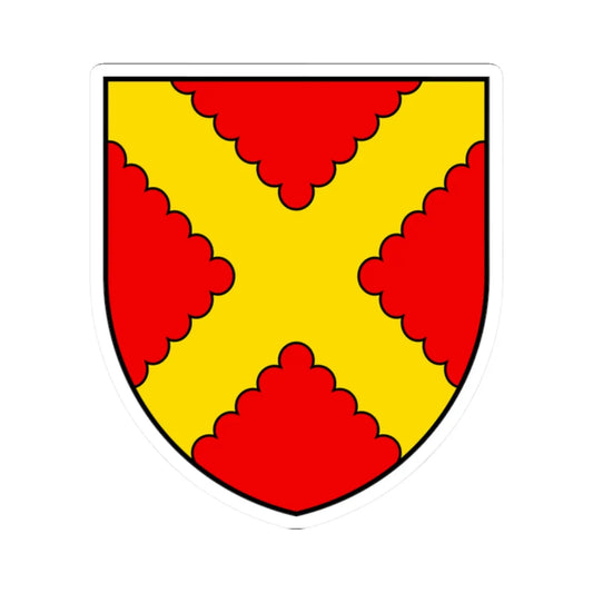 CHE Genthod COA (Switzerland) (Coat of Arms) STICKER Vinyl Kiss-Cut Decal 2 Inch White - The Sticker Space