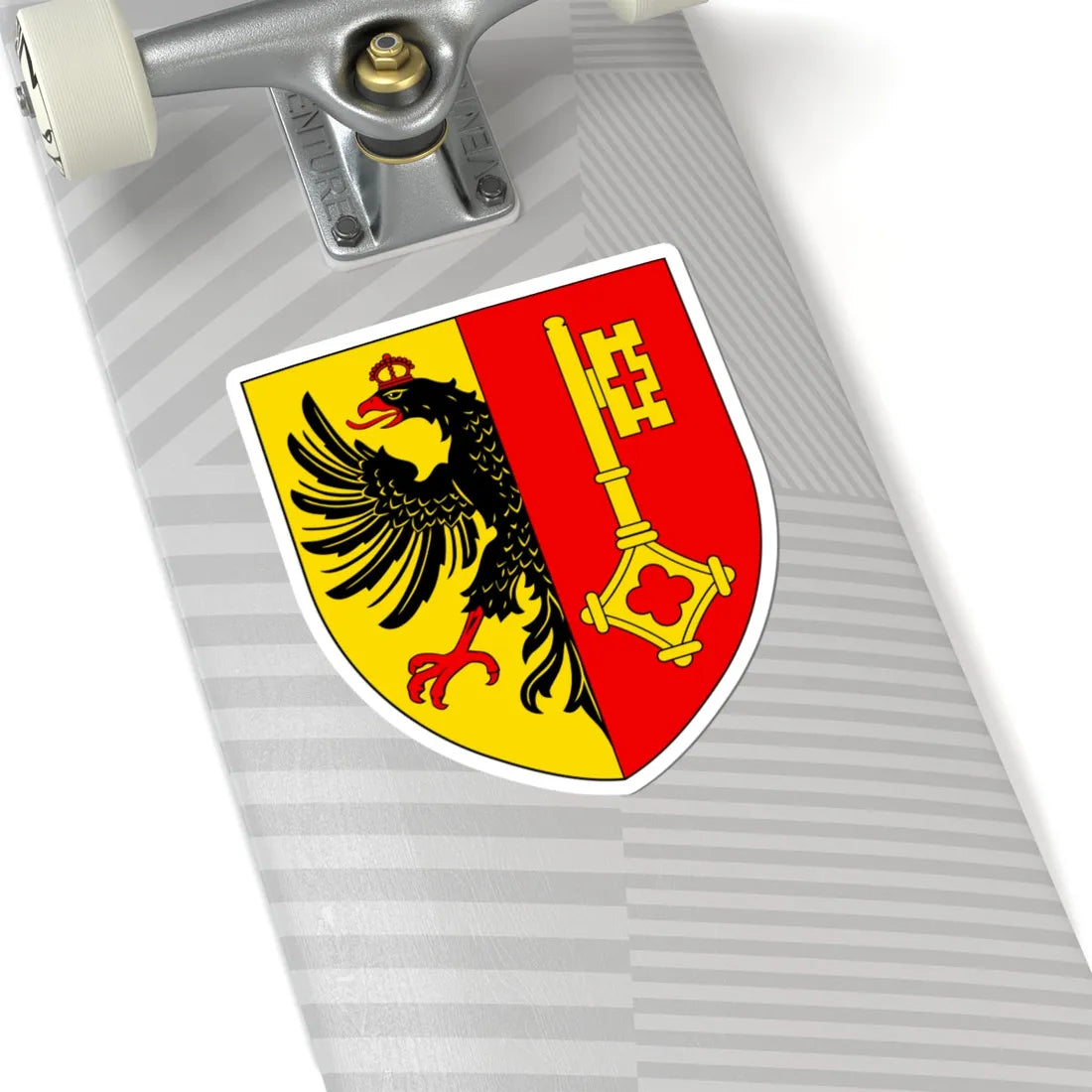 CHE Genève COA (Switzerland) (Coat of Arms) STICKER Vinyl Kiss-Cut Decal - The Sticker Space