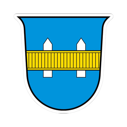 CHE Gisikon COA 2 (Switzerland) (Coat of Arms) STICKER Vinyl Kiss-Cut Decal 3 Inch White - The Sticker Space