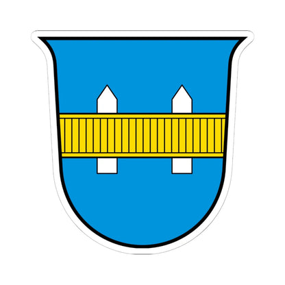 CHE Gisikon COA 2 (Switzerland) (Coat of Arms) STICKER Vinyl Kiss-Cut Decal 6 Inch White - The Sticker Space