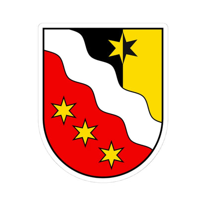 CHE Glarus COA (Switzerland) (Coat of Arms) STICKER Vinyl Kiss-Cut Decal 4 Inch White - The Sticker Space