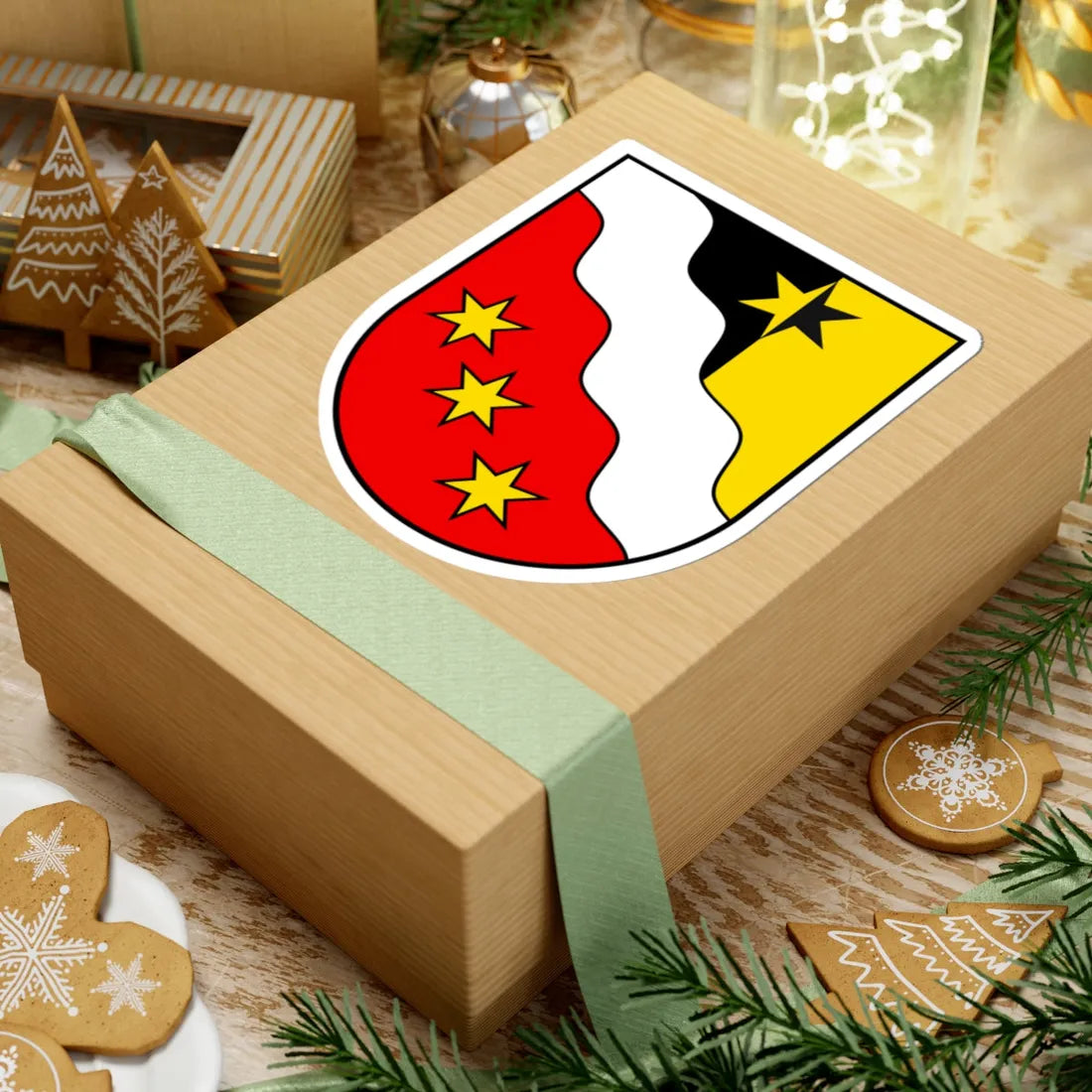 CHE Glarus COA (Switzerland) (Coat of Arms) STICKER Vinyl Kiss-Cut Decal - The Sticker Space