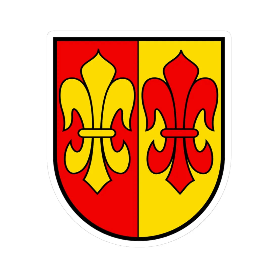 CHE Gümligen COA (Switzerland) (Coat of Arms) STICKER Vinyl Kiss-Cut Decal 3 Inch White - The Sticker Space