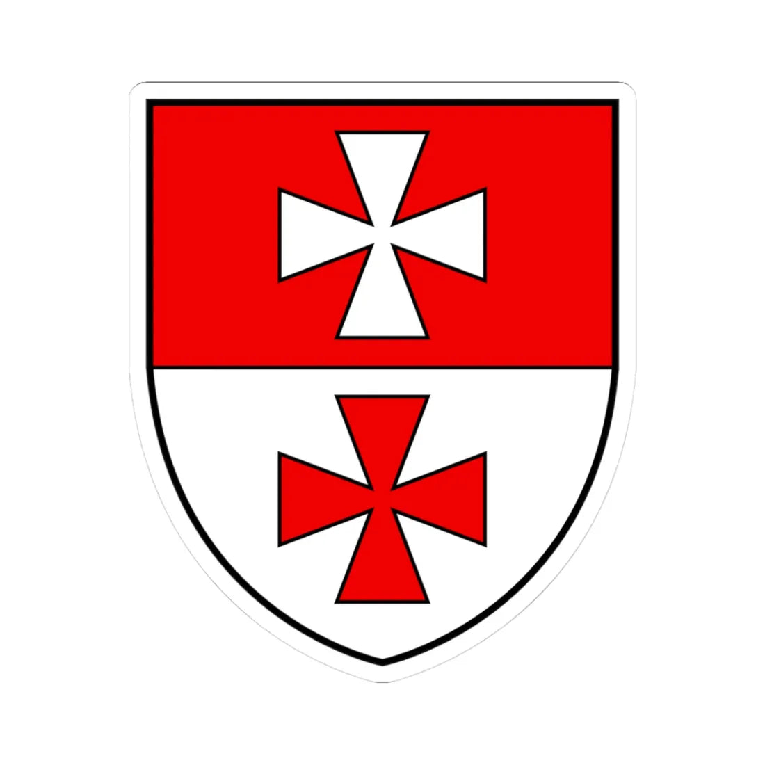 CHE Goms COA (Switzerland) (Coat of Arms) STICKER Vinyl Kiss-Cut Decal 3 Inch White - The Sticker Space