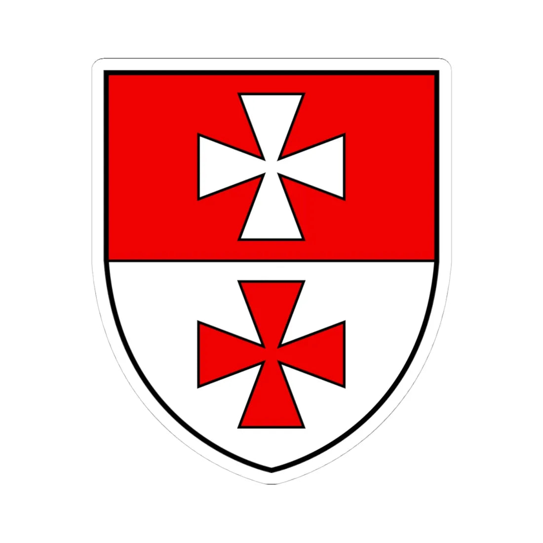 CHE Goms COA (Switzerland) (Coat of Arms) STICKER Vinyl Kiss-Cut Decal 4 Inch White - The Sticker Space