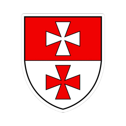 CHE Goms COA (Switzerland) (Coat of Arms) STICKER Vinyl Kiss-Cut Decal 4 Inch White - The Sticker Space