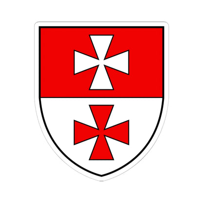 CHE Goms COA (Switzerland) (Coat of Arms) STICKER Vinyl Kiss-Cut Decal 6 Inch White - The Sticker Space