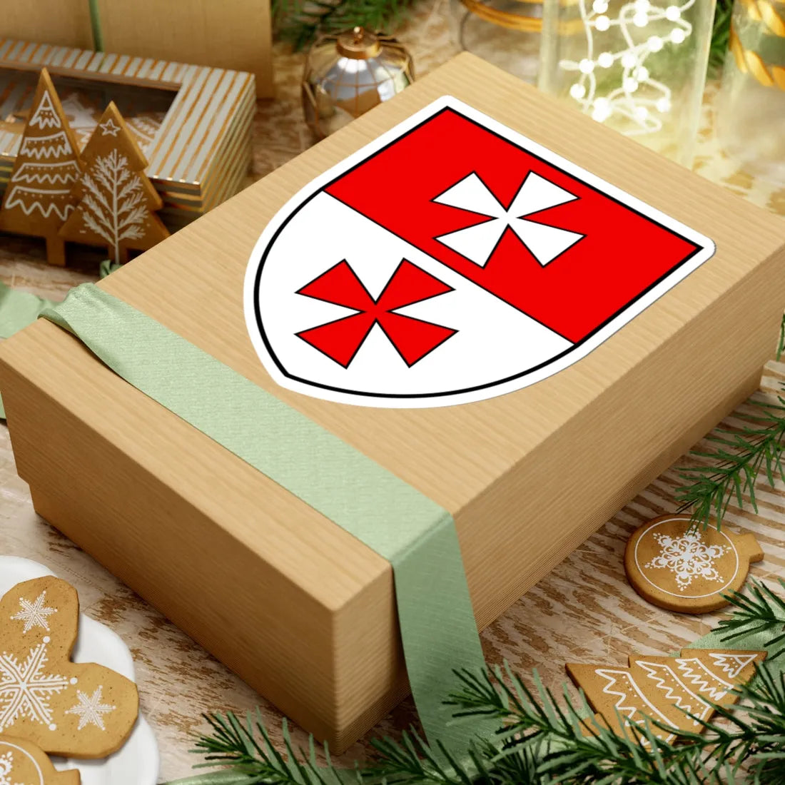 CHE Goms COA (Switzerland) (Coat of Arms) STICKER Vinyl Kiss-Cut Decal - The Sticker Space