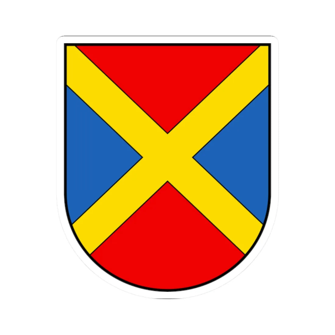 CHE Gordola COA (Switzerland) (Coat of Arms) STICKER Vinyl Kiss-Cut Decal 2 Inch White - The Sticker Space