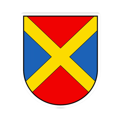 CHE Gordola COA (Switzerland) (Coat of Arms) STICKER Vinyl Kiss-Cut Decal 2 Inch White - The Sticker Space