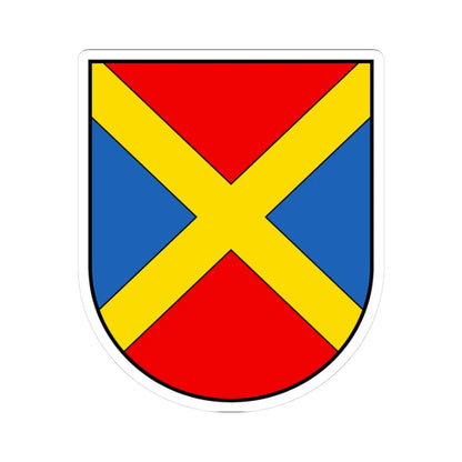 CHE Gordola COA (Switzerland) (Coat of Arms) STICKER Vinyl Kiss-Cut Decal 3 Inch White - The Sticker Space