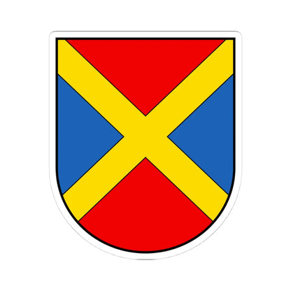 CHE Gordola COA (Switzerland) (Coat of Arms) STICKER Vinyl Kiss-Cut Decal 4 Inch White - The Sticker Space