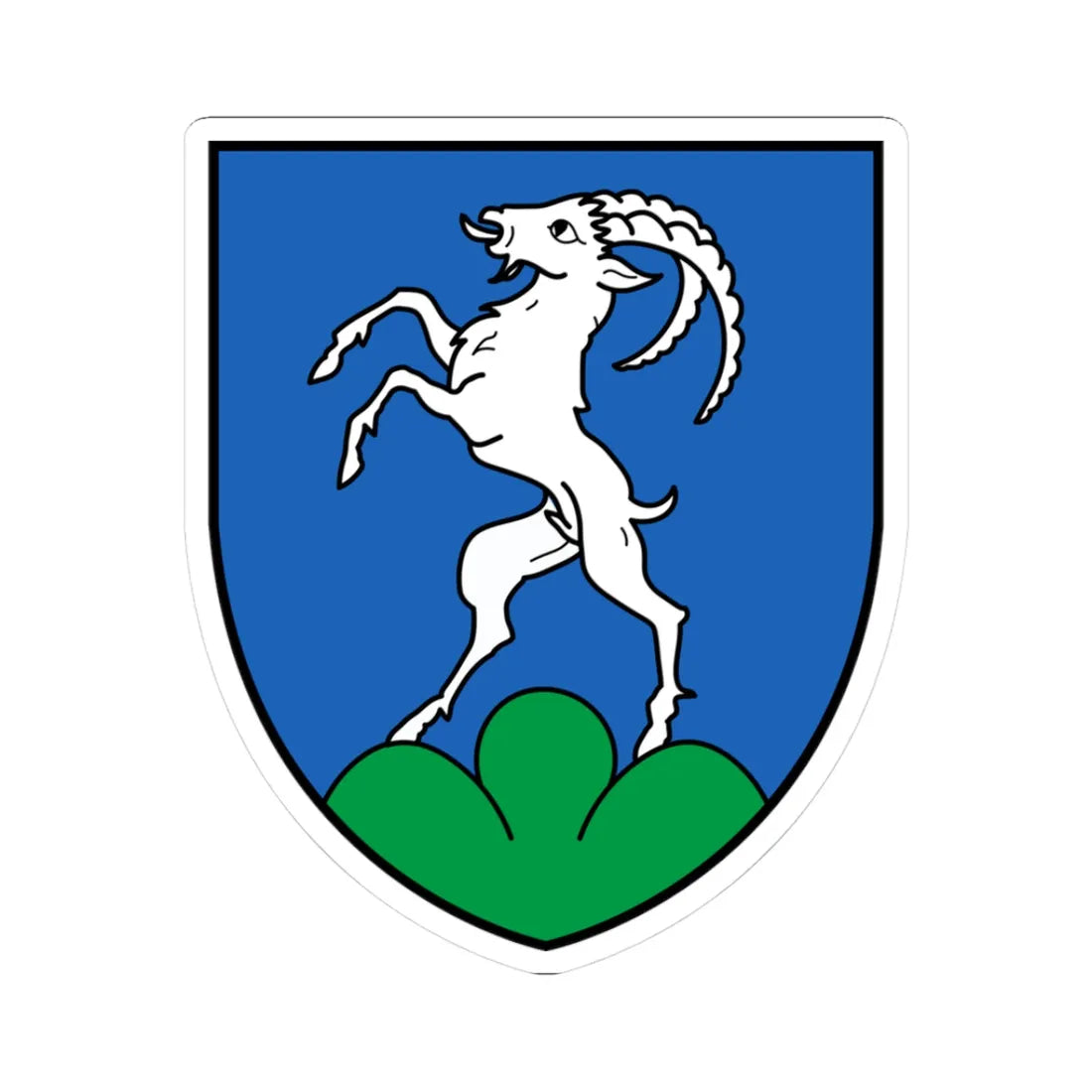 CHE Grône COA (Switzerland) (Coat of Arms) STICKER Vinyl Kiss-Cut Decal 3 Inch White - The Sticker Space