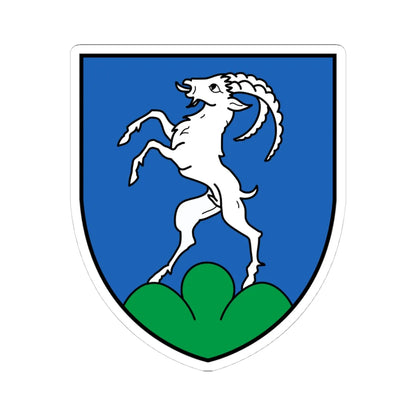 CHE Grône COA (Switzerland) (Coat of Arms) STICKER Vinyl Kiss-Cut Decal 4 Inch White - The Sticker Space