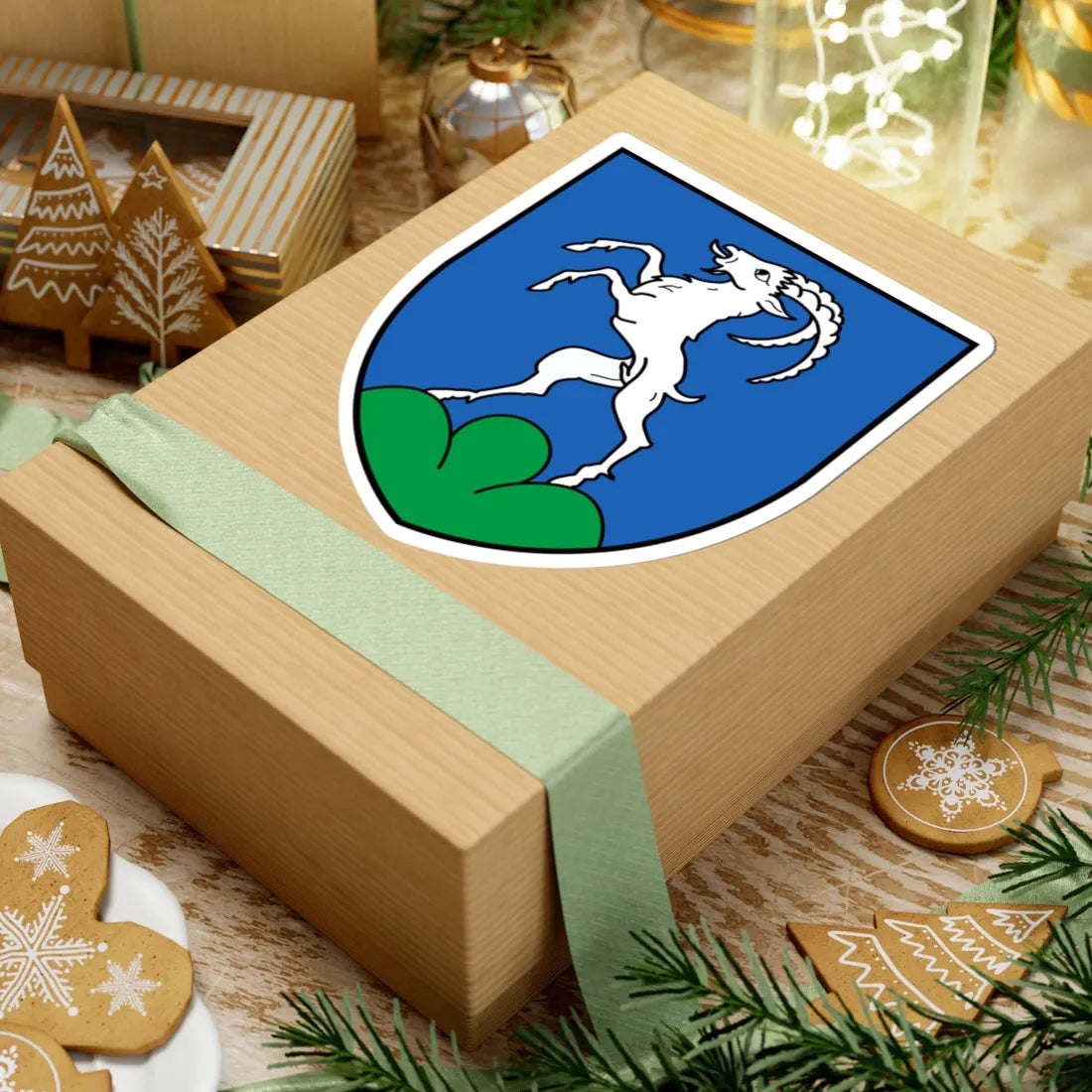 CHE Grône COA (Switzerland) (Coat of Arms) STICKER Vinyl Kiss-Cut Decal - The Sticker Space