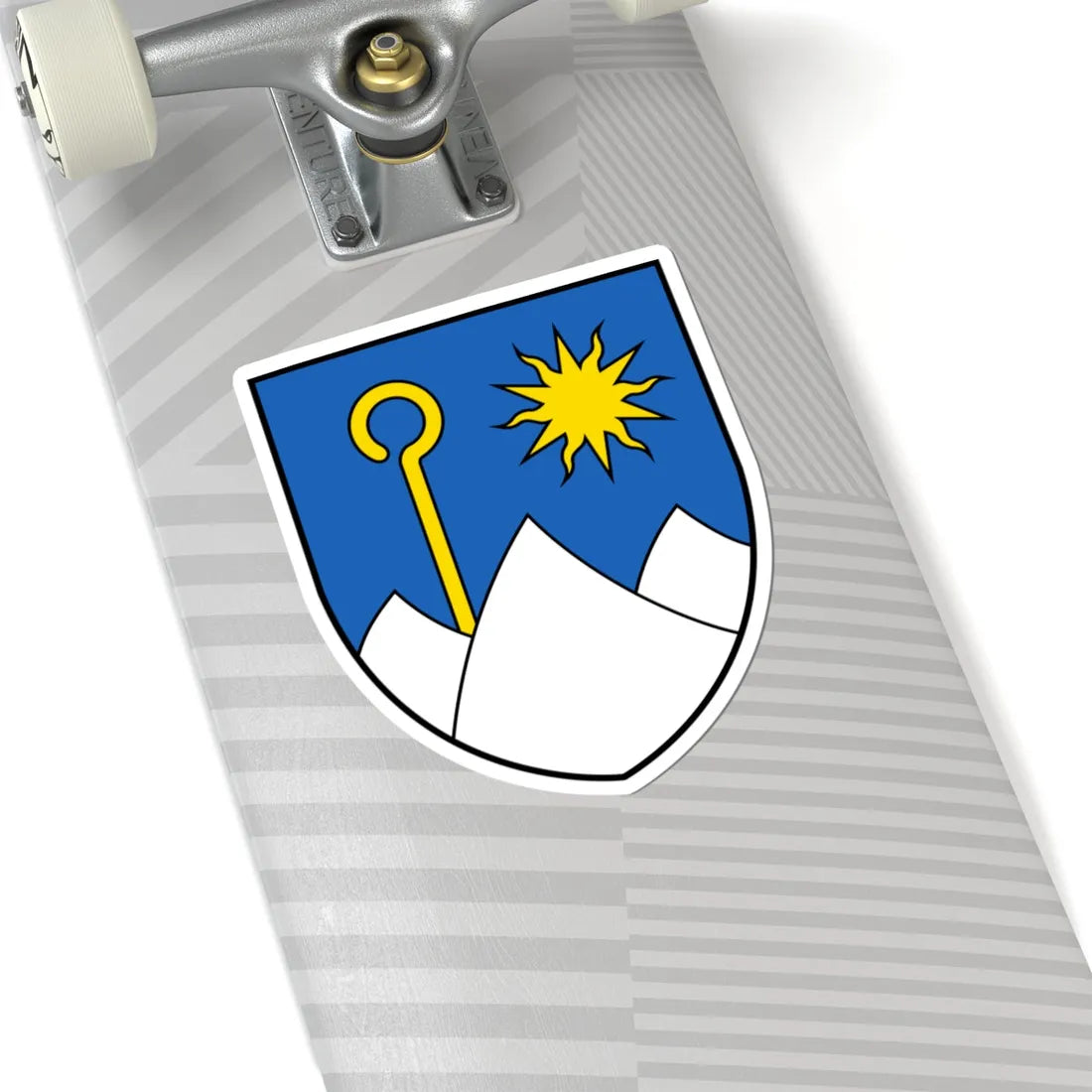 CHE Guttet-Feschel COA (Switzerland) (Coat of Arms) STICKER Vinyl Kiss-Cut Decal - The Sticker Space