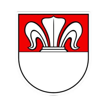 CHE Heitenried COA (Switzerland) (Coat of Arms) STICKER Vinyl Kiss-Cut Decal 2 Inch White - The Sticker Space