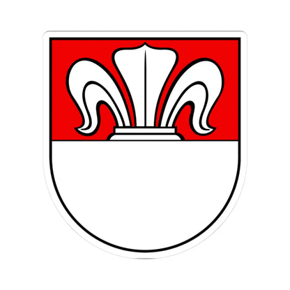 CHE Heitenried COA (Switzerland) (Coat of Arms) STICKER Vinyl Kiss-Cut Decal 3 Inch White - The Sticker Space