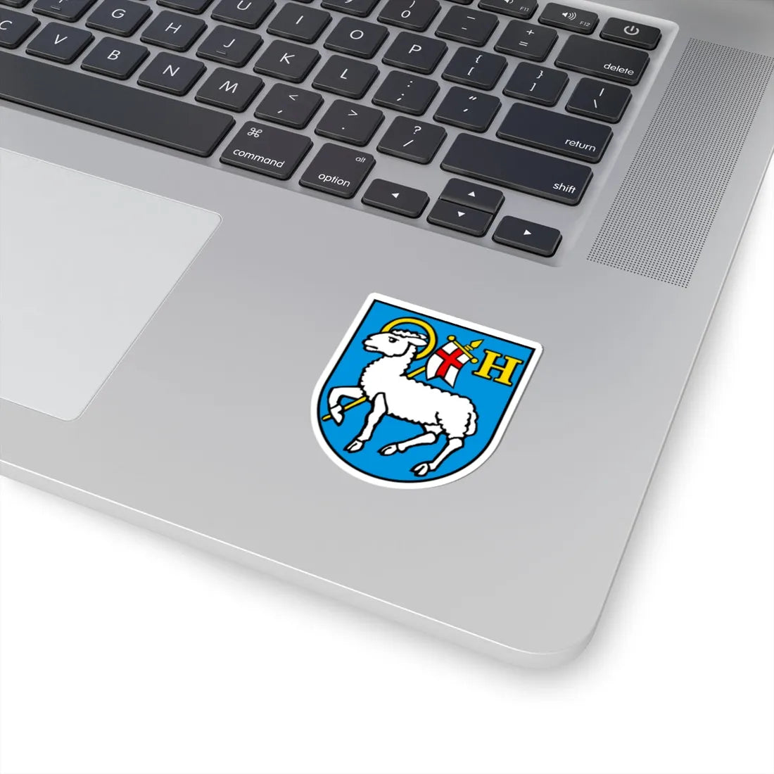 CHE Hergiswil bei Willisau COA (Switzerland) (Coat of Arms) STICKER Vinyl Kiss-Cut Decal - The Sticker Space