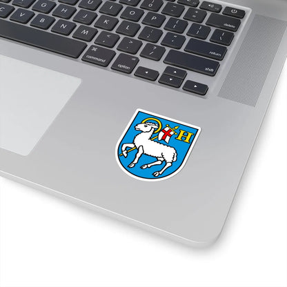 CHE Hergiswil bei Willisau COA (Switzerland) (Coat of Arms) STICKER Vinyl Kiss-Cut Decal - The Sticker Space