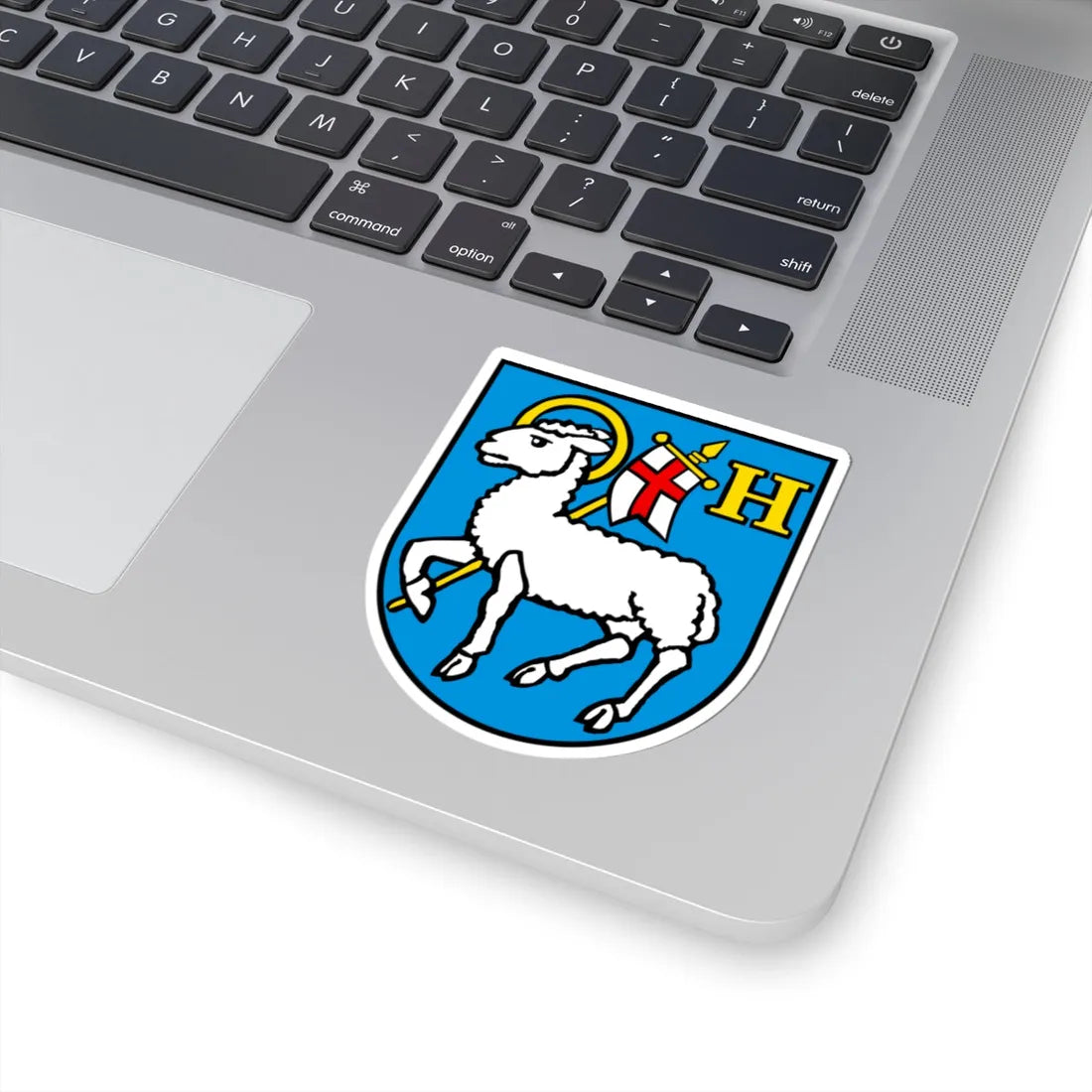 CHE Hergiswil bei Willisau COA (Switzerland) (Coat of Arms) STICKER Vinyl Kiss-Cut Decal - The Sticker Space