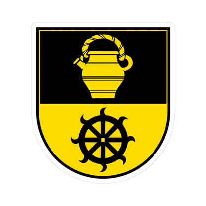 CHE Herznach-Ueken COA (Switzerland) (Coat of Arms) STICKER Vinyl Kiss-Cut Decal 3 Inch White - The Sticker Space