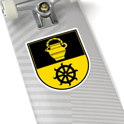 CHE Herznach-Ueken COA (Switzerland) (Coat of Arms) STICKER Vinyl Kiss-Cut Decal - The Sticker Space
