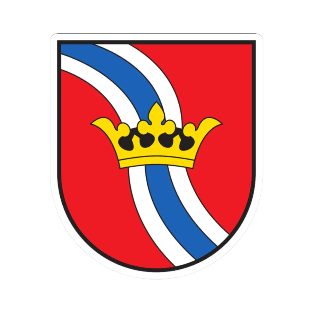 CHE Ilanz-Glion COA (Switzerland) (Coat of Arms) STICKER Vinyl Kiss-Cut Decal 2 Inch White - The Sticker Space