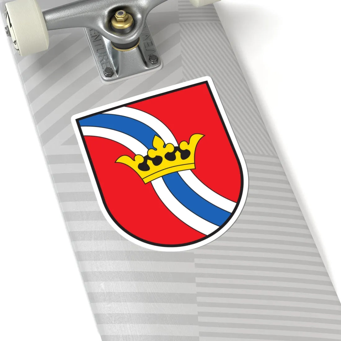 CHE Ilanz-Glion COA (Switzerland) (Coat of Arms) STICKER Vinyl Kiss-Cut Decal - The Sticker Space
