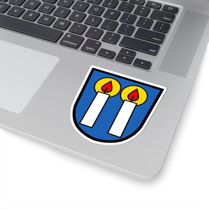 CHE Kerzers COA (Switzerland) (Coat of Arms) STICKER Vinyl Kiss-Cut Decal - The Sticker Space