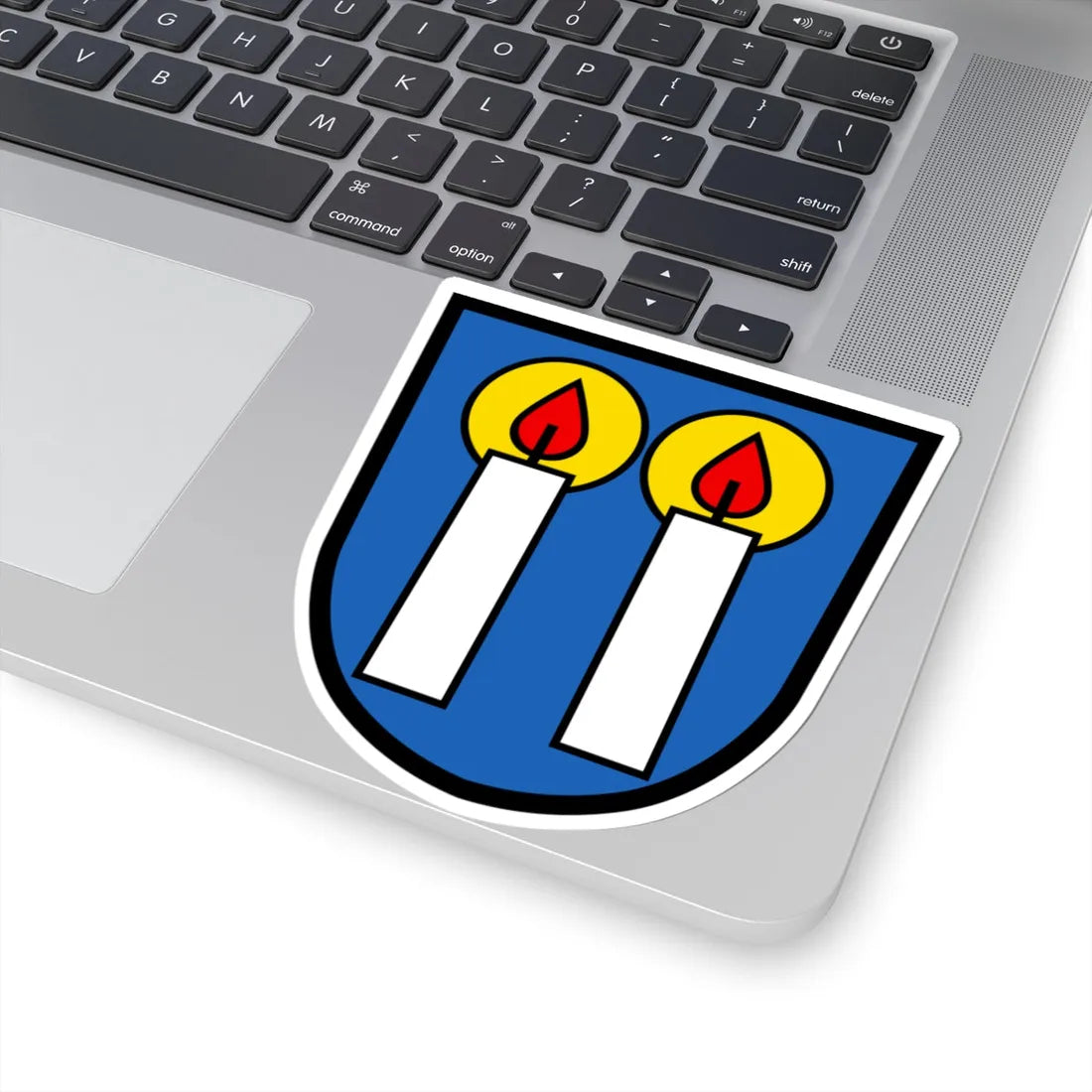 CHE Kerzers COA (Switzerland) (Coat of Arms) STICKER Vinyl Kiss-Cut Decal - The Sticker Space