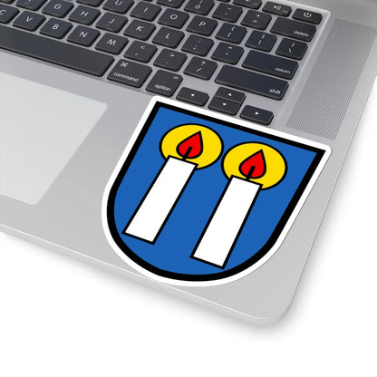 CHE Kerzers COA (Switzerland) (Coat of Arms) STICKER Vinyl Kiss-Cut Decal - The Sticker Space