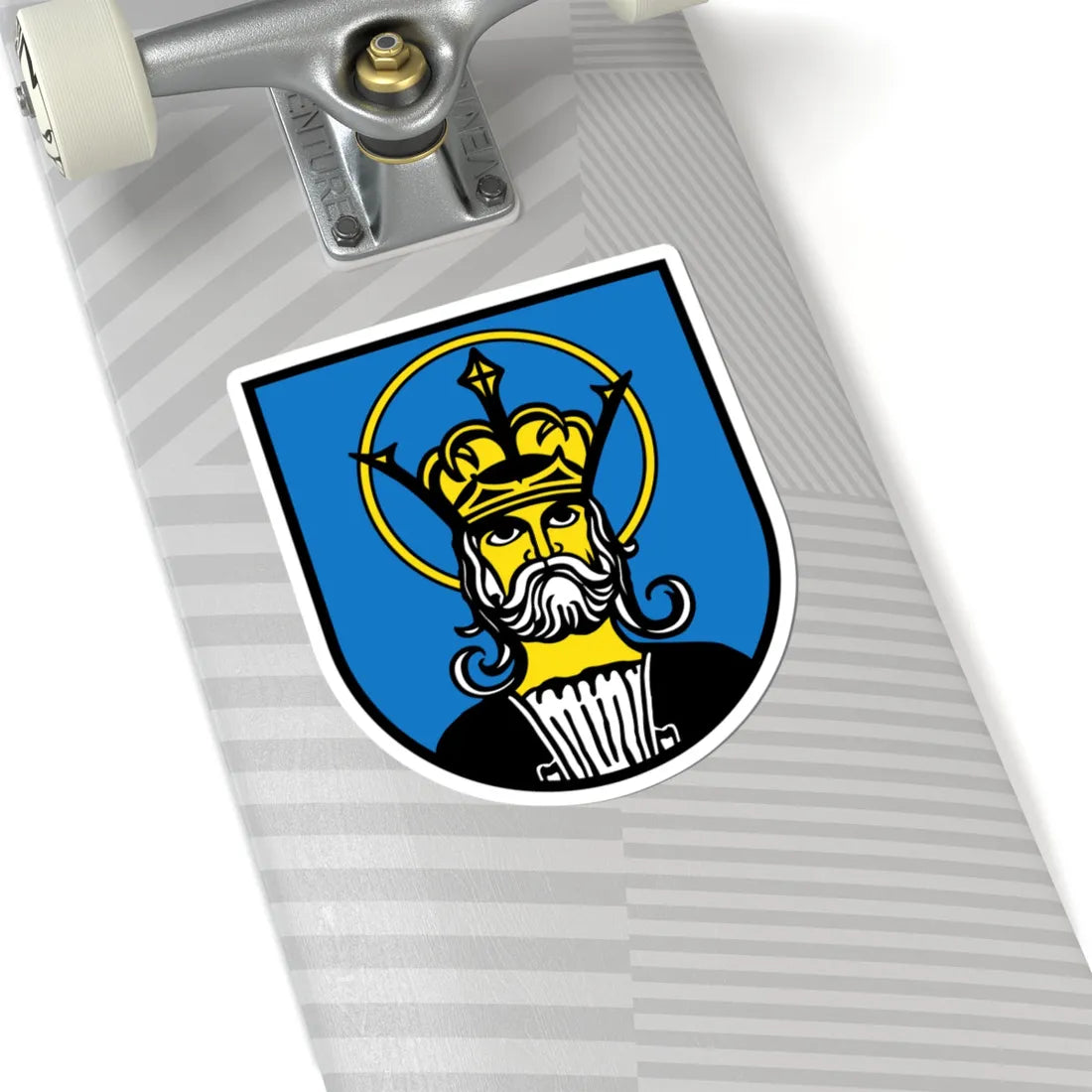 CHE Kreis Oberengadin COA (Switzerland) (Coat of Arms) STICKER Vinyl Kiss-Cut Decal - The Sticker Space