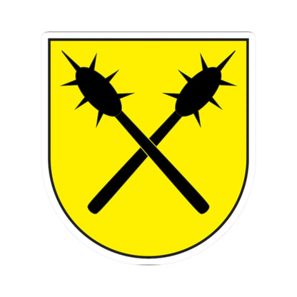 CHE Kreis Schiers COA (Switzerland) (Coat of Arms) STICKER Vinyl Kiss-Cut Decal 2 Inch White - The Sticker Space