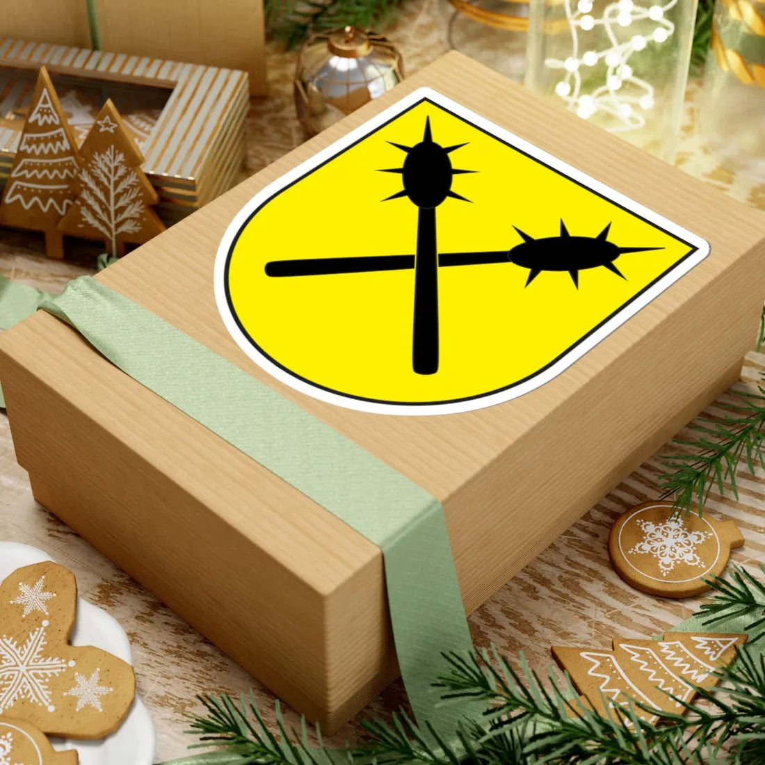 CHE Kreis Schiers COA (Switzerland) (Coat of Arms) STICKER Vinyl Kiss-Cut Decal - The Sticker Space