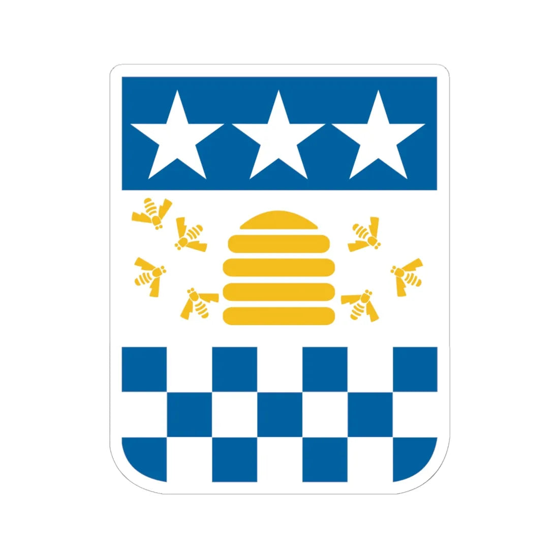 CHE La Chaux-de-Fonds COA (Switzerland) (Coat of Arms) STICKER Vinyl Kiss-Cut Decal 6 Inch White - The Sticker Space